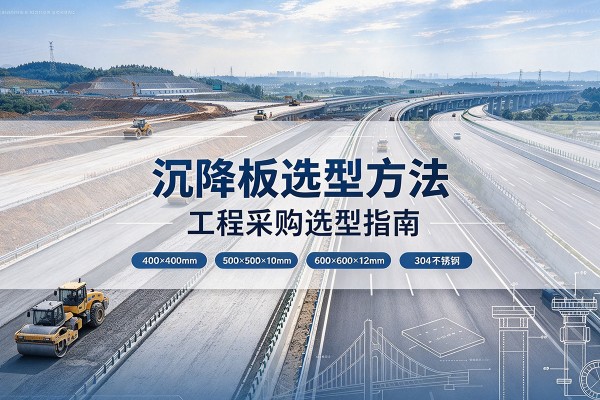 盈江沉降板选择方法